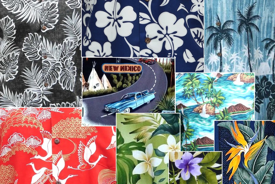 motif chemises hawaiennes